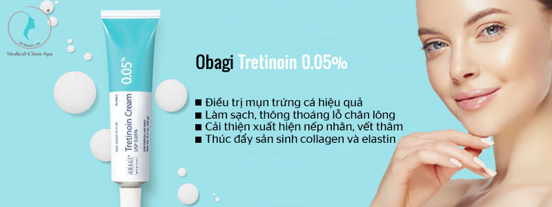 Công dụng của kem cân bằng màu da trị mụn Obagi Tretin0in 0.05%