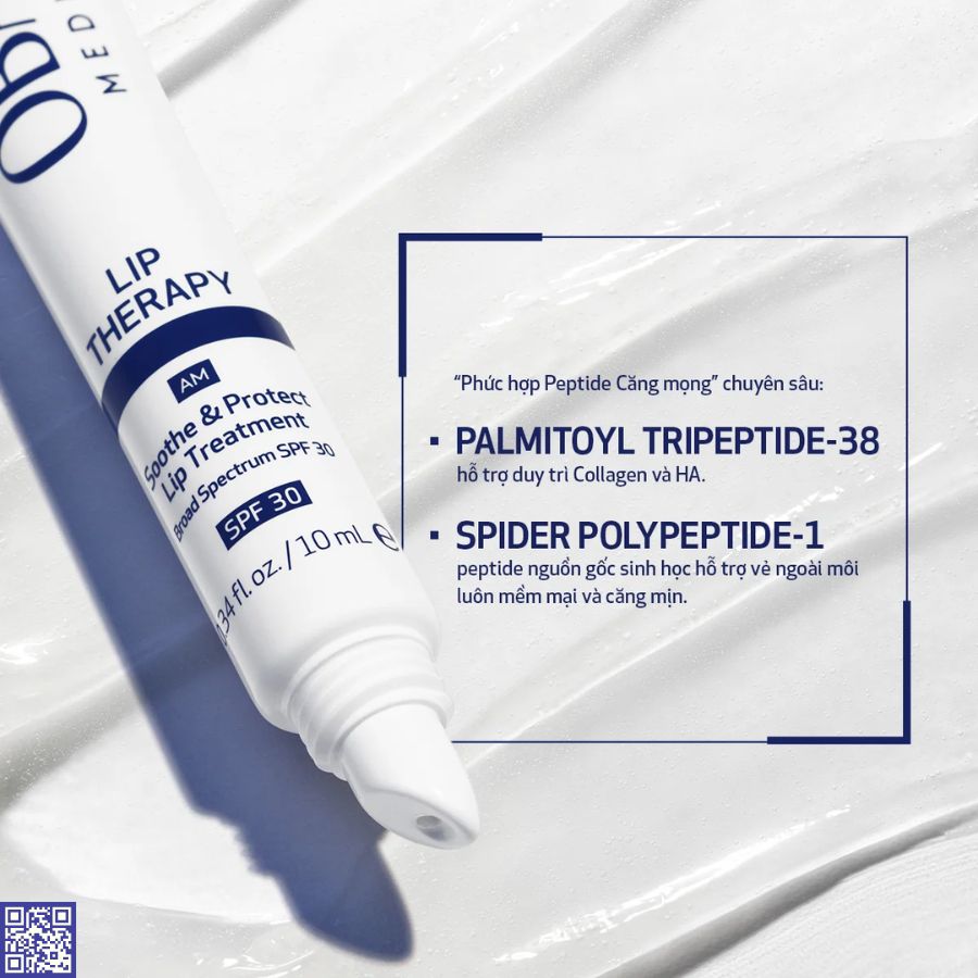 Thành phần son dưỡng Obagi Lip Therapy SPF 30