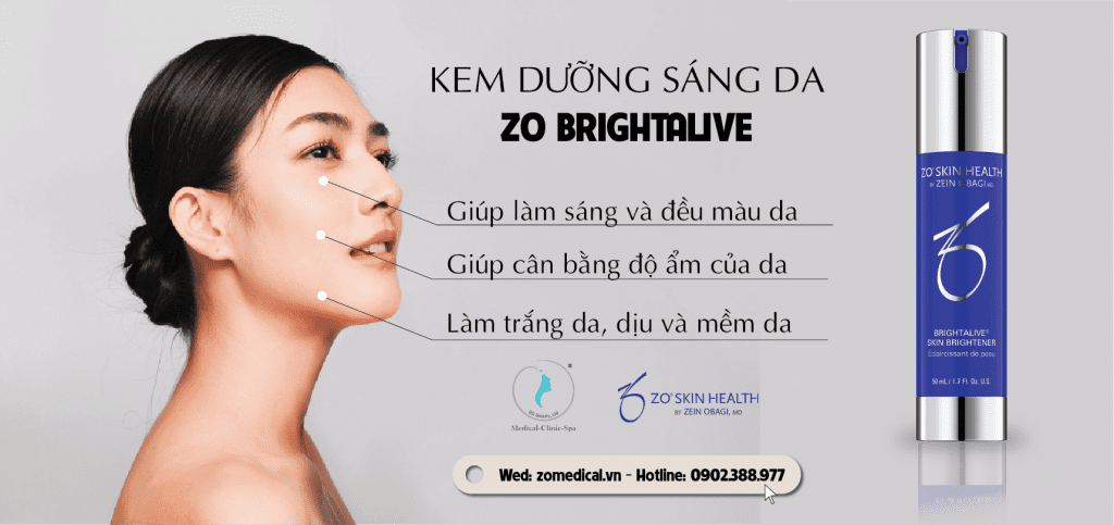 CÔNG DỤNG CỦA KEM DƯỠNG SÁNG DA ZO BRIGHTALIVE