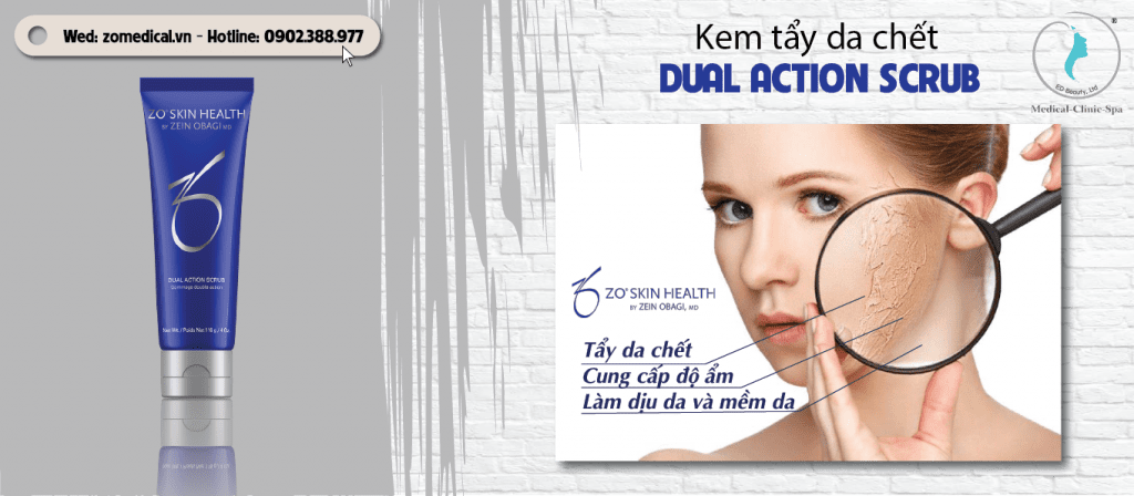 Công dụng kem tẩy da chết DUAL ACTION SCRUB