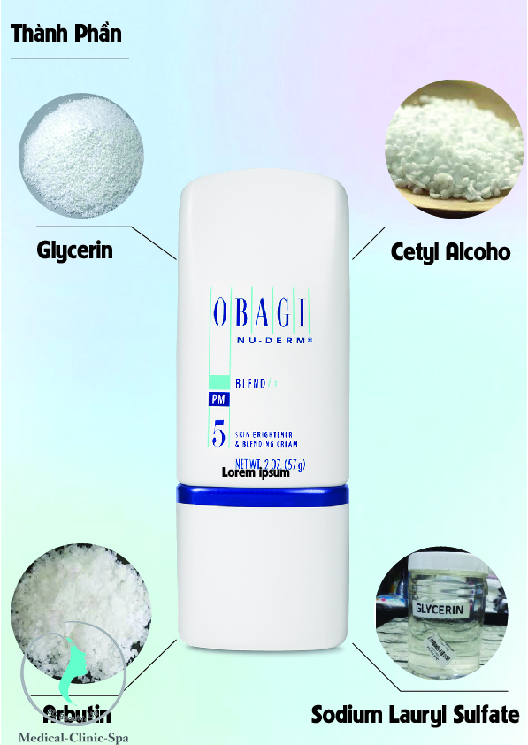 Thành phần Kem phục hồi tái tạo da Obagi Nu-derm Blend Fx