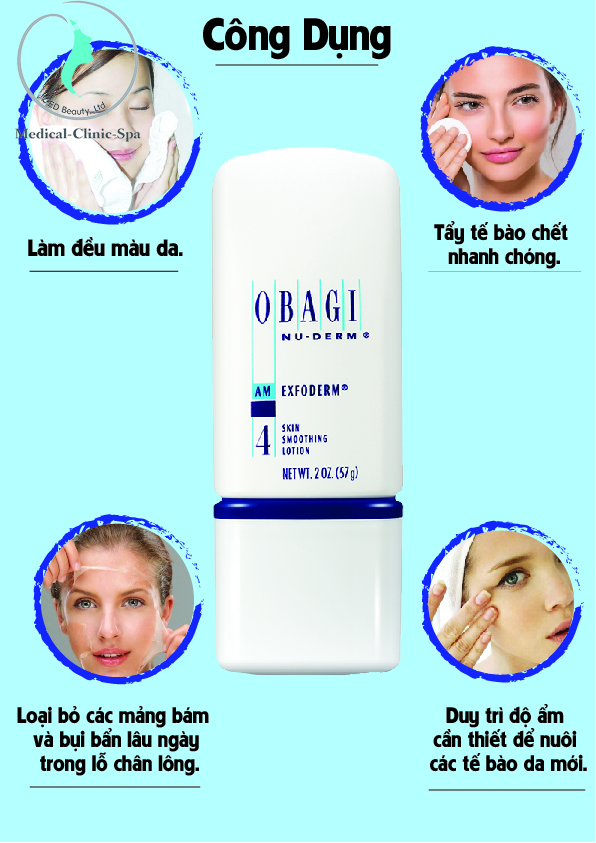Công dụng Kem tẩy da chết Obagi Nu-derm Exfoderm