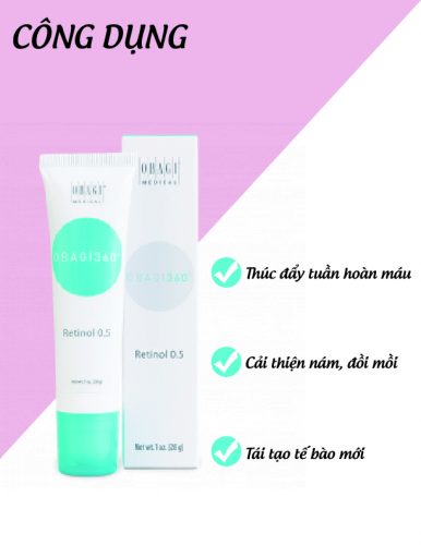 Công dụng Kem chống lão hóa da Obagi Retinol 0,5