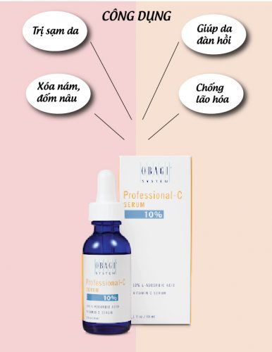 Công dụng Serum chống lão hóa, giảm sạm da obagi professional 10%