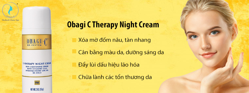 Công dụng nổi bật của Kem dưỡng đêm Obagi C Therapy Night Cream