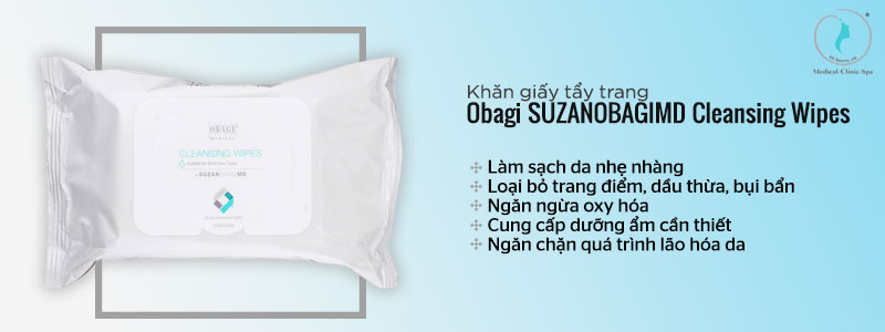 Công dụng của Obagi SUZANOBAGIMD Cleansing Wipes