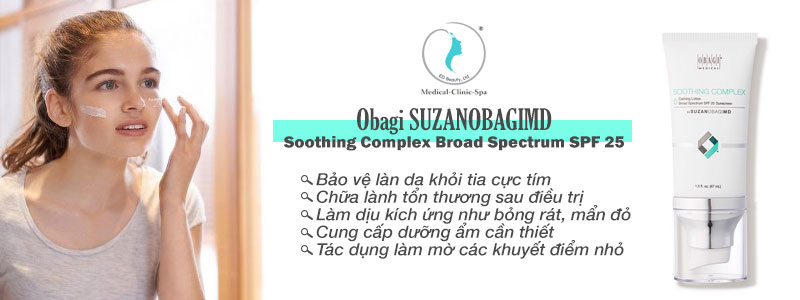 Công dụng của Obagi SUZANOBAGIMD Soothing Complex Broad Spectrum SPF 25
