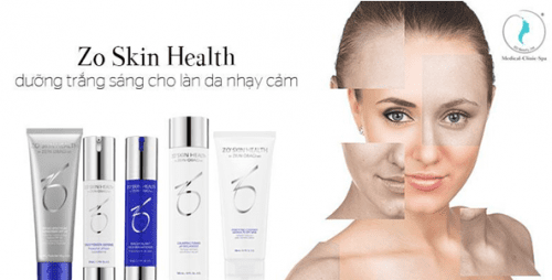 Hiệu quả mang lại của bộ Zo Skin Health dưỡng trắng sáng cho làn da nhạy cảm