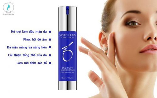 Tác dụng của sản phẩm dưỡng trắng Zo Brightalive Skin Brightener