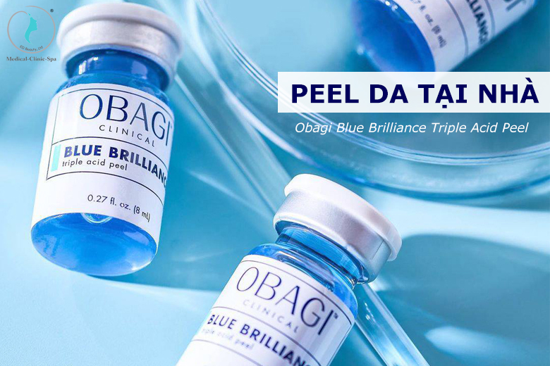 Peel da tại nhà với Obagi Clinical Blue Brilliance Triple Acid Peel
