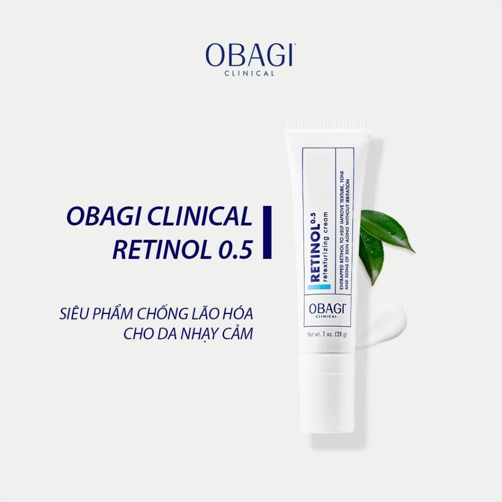 Obagi Clinical Retinol 0.5 là siêu phẩm chống lão hóa cho da nhạy cảm 