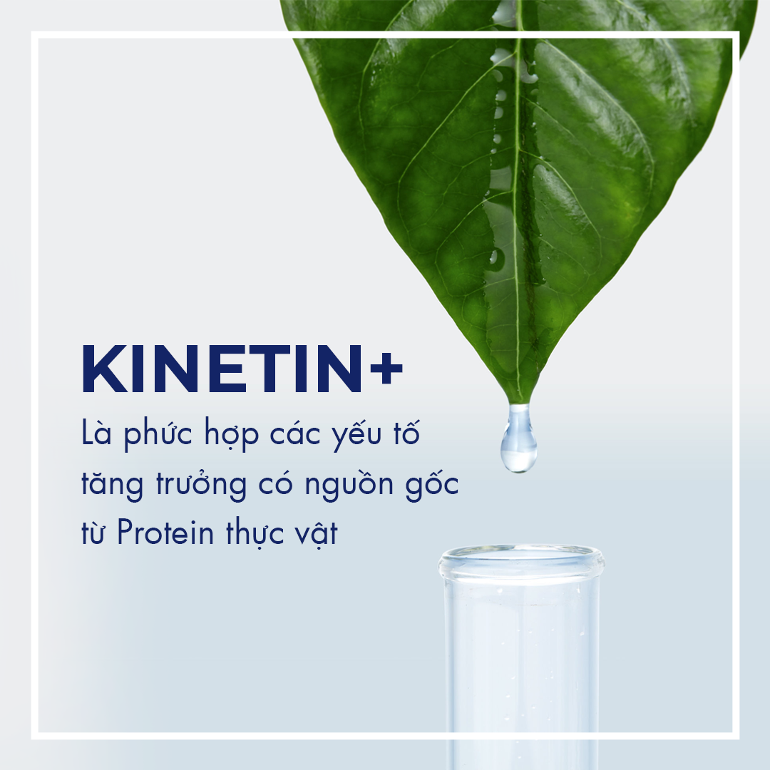 Obagi Clinical ứng dụng yếu tố tăng trưởng từ thực vật Kinetin và Zeatin trong phức hợp Kinetin độc quyền cho sản phẩm.