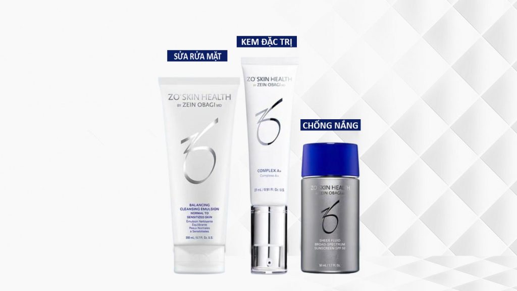Sử dụng bộ 3 chống lão hóa Zo Skin Health