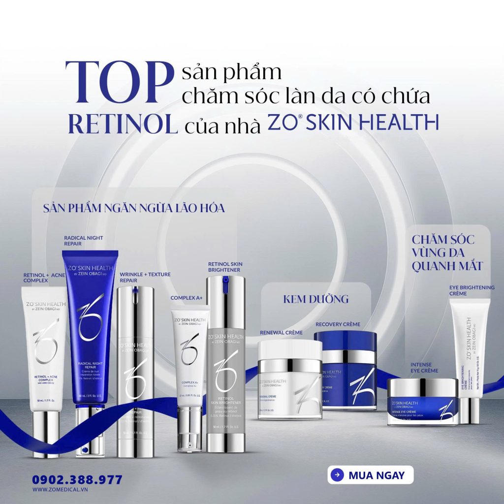 TOP SẢN PHẨM RETINOL ZO
