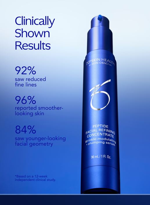 Hình: Hiệu quả của Zo Skin Health Peptide Facial Refining Concentrate